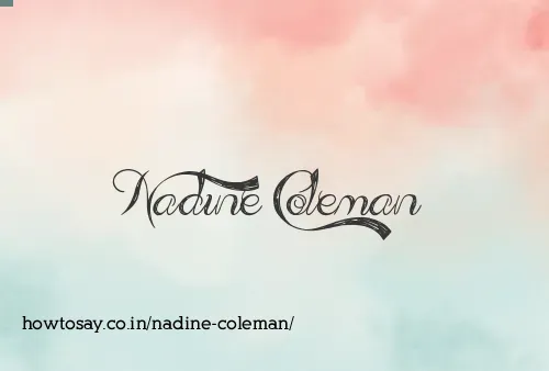 Nadine Coleman