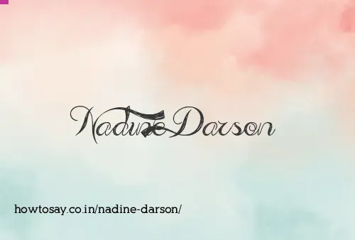 Nadine Darson