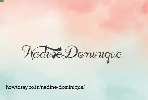 Nadine Dominique