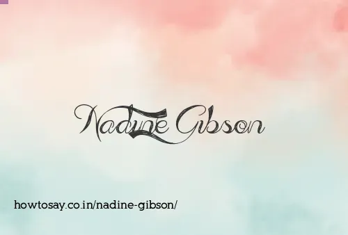 Nadine Gibson