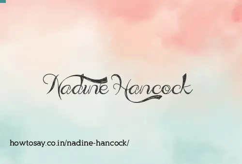 Nadine Hancock