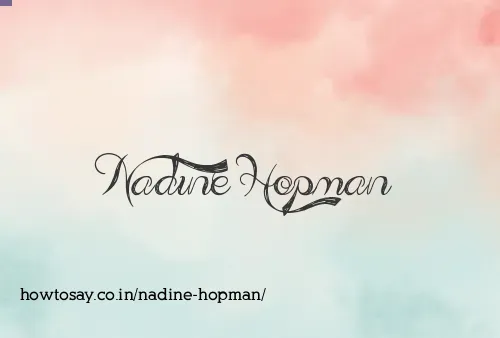 Nadine Hopman