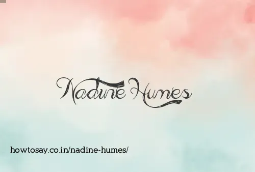 Nadine Humes