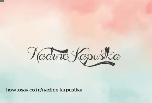 Nadine Kapustka