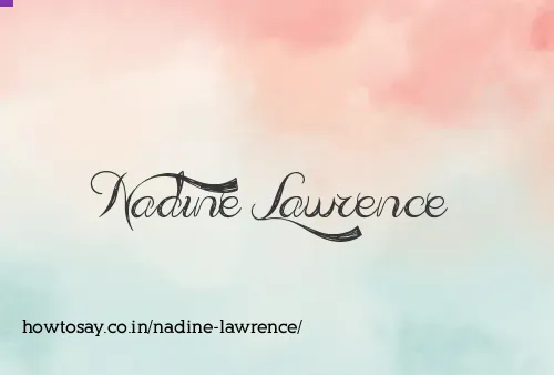 Nadine Lawrence