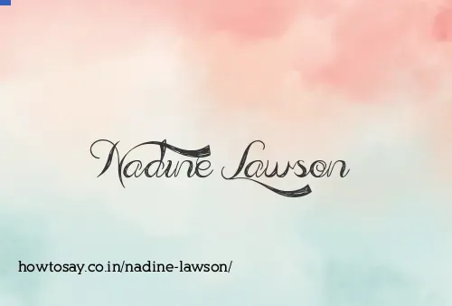 Nadine Lawson