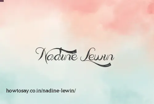 Nadine Lewin