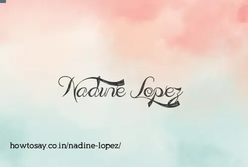 Nadine Lopez