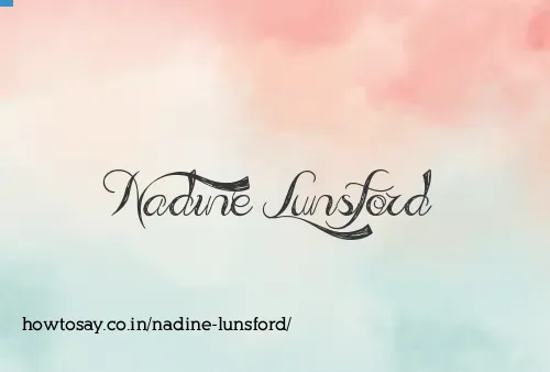 Nadine Lunsford