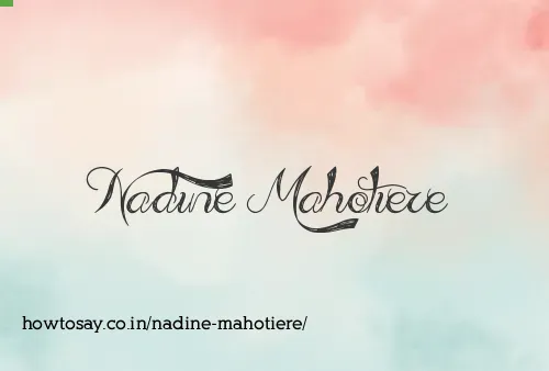 Nadine Mahotiere