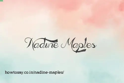 Nadine Maples