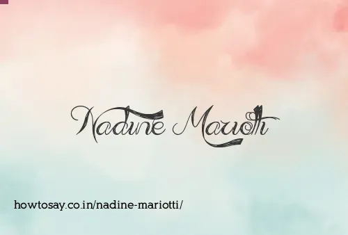 Nadine Mariotti