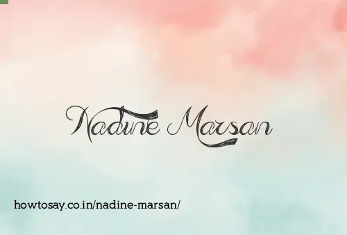Nadine Marsan