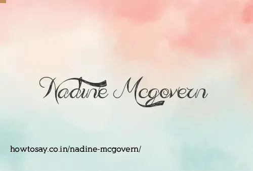 Nadine Mcgovern