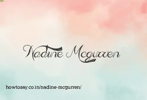 Nadine Mcgurren