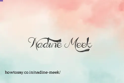 Nadine Meek