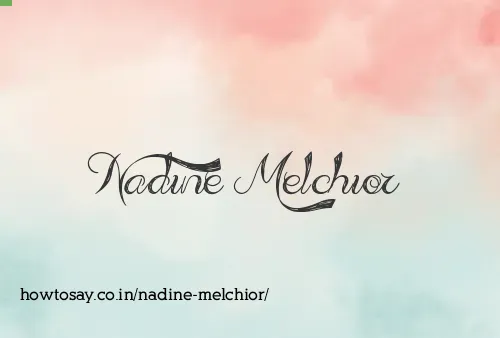 Nadine Melchior