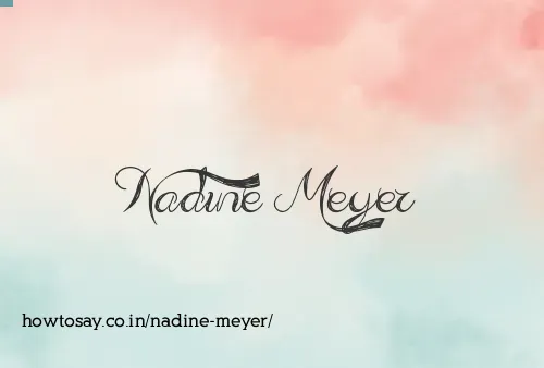 Nadine Meyer