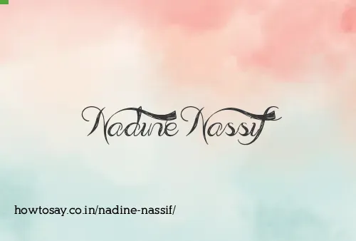 Nadine Nassif