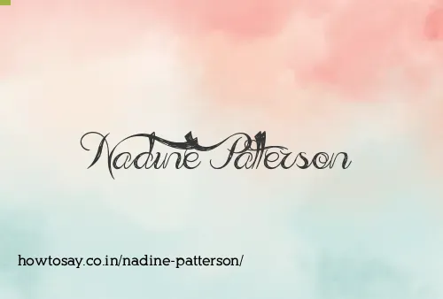 Nadine Patterson