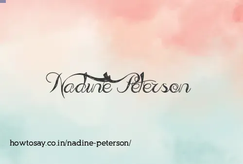 Nadine Peterson