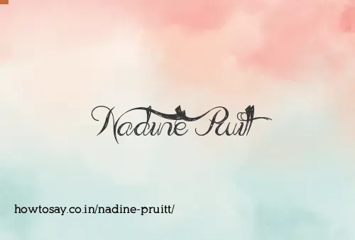 Nadine Pruitt