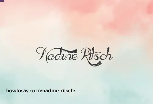 Nadine Ritsch