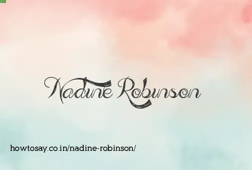 Nadine Robinson