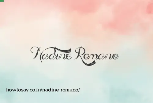 Nadine Romano