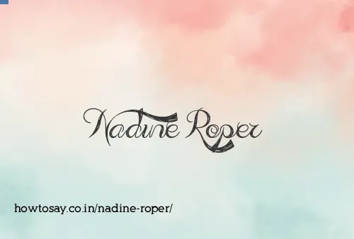 Nadine Roper