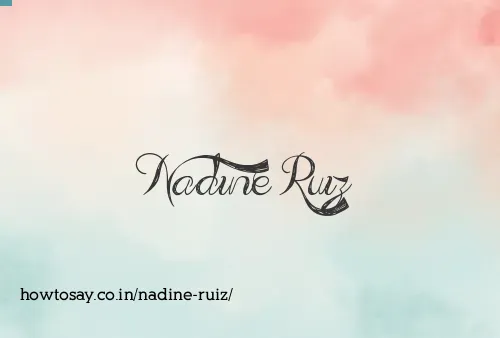 Nadine Ruiz