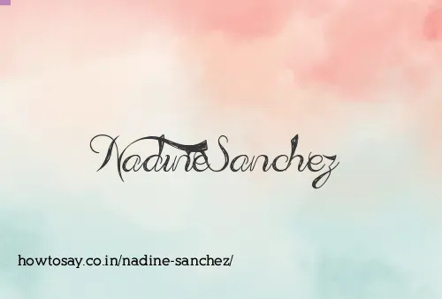 Nadine Sanchez