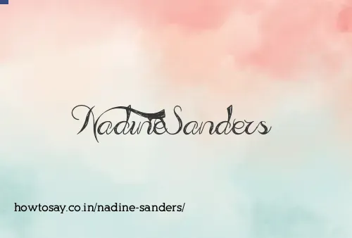 Nadine Sanders