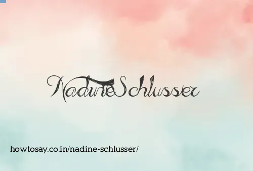 Nadine Schlusser