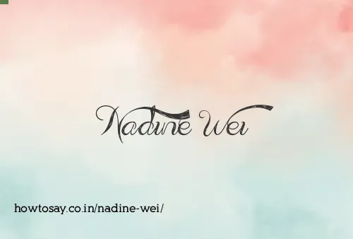 Nadine Wei