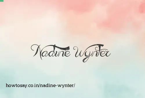 Nadine Wynter
