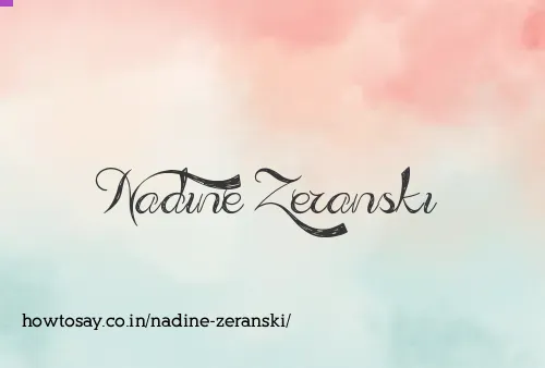 Nadine Zeranski