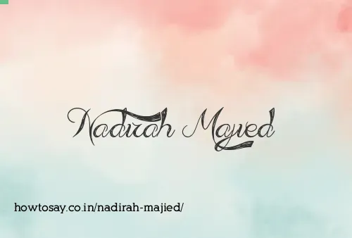 Nadirah Majied