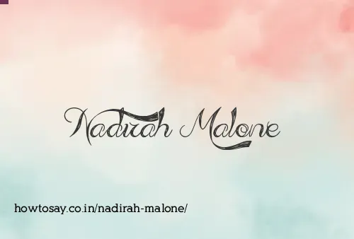 Nadirah Malone