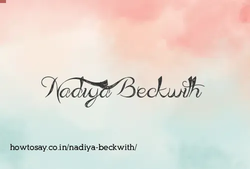 Nadiya Beckwith