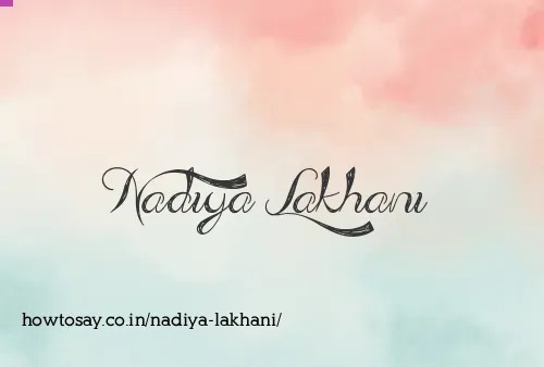 Nadiya Lakhani