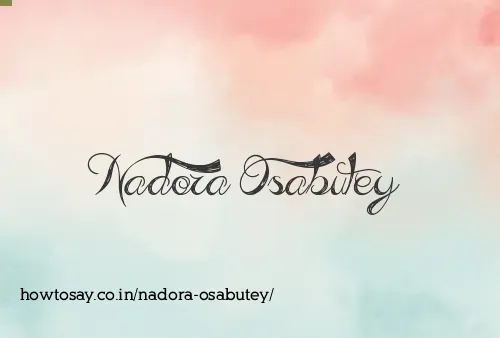Nadora Osabutey