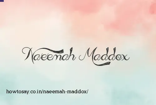 Naeemah Maddox