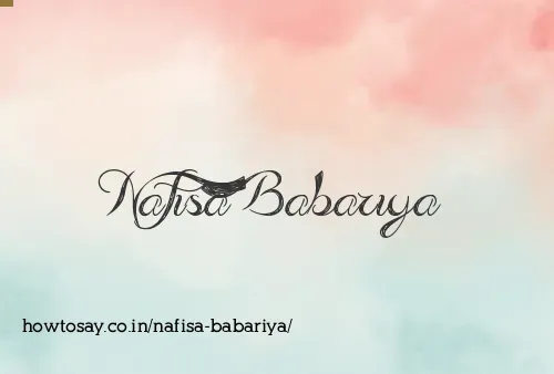 Nafisa Babariya