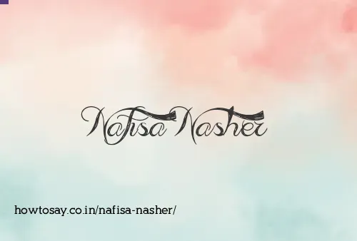 Nafisa Nasher