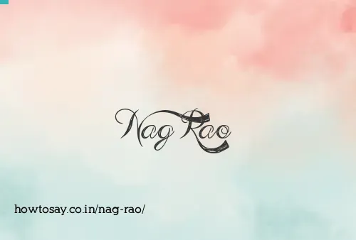 Nag Rao