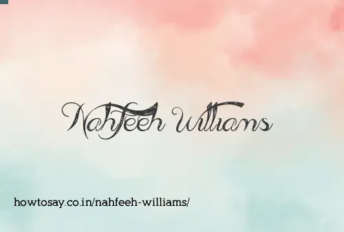 Nahfeeh Williams