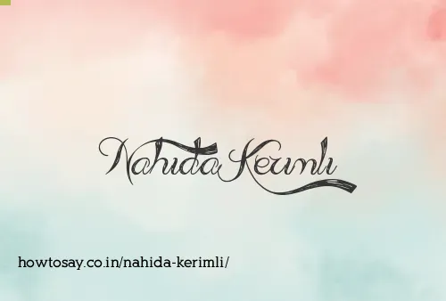 Nahida Kerimli