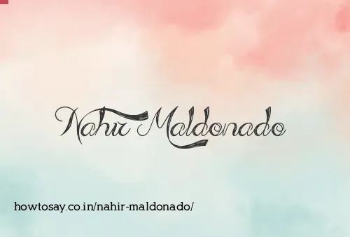 Nahir Maldonado