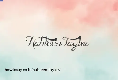 Nahleen Taylor